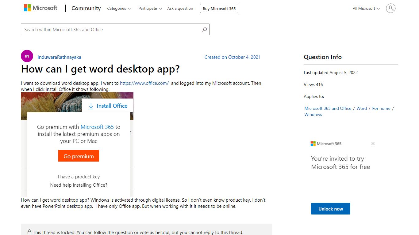 How can I get word desktop app? - Microsoft Community